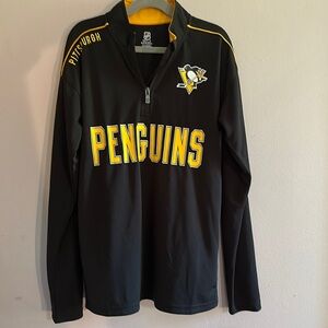 Youth 1/4 zip penguins shirt